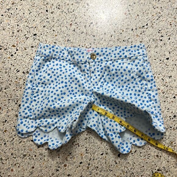 EUC Lilly Pulitzer scallop buttercup shorts Zanzibar blue 00 - Picture 6 of 7